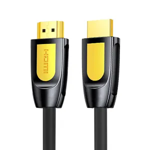 Hdmi 2.0 kablo kordonu altın destek ark 4k 60hz 18gbps PVC karton kutu bilgisayar monitörü stok monitör Pc bilgisayar 8k naylon veya pamuk