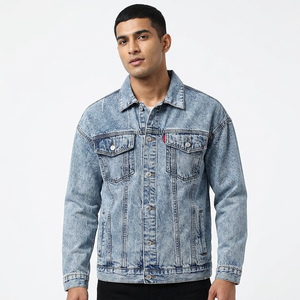 <b>Men</b> Denim <b>Jacket</b> <b>light</b> weight high quality best designs anti wrinkle reasonable rate denim <b>jacket</b> for <b>men</b> with fully customized - Product Image 1