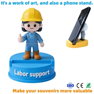 ขาตั้งโทรศัพท์แบบกำหนดเองพร้อมโลโก้, อวาตาร์แบบกำหนดเองพร้อมฐาน, ผู้ผลิตของขวัญแบบกำหนดเอง, ของพรีเมียม OEM ตัวละคร 3 มิติแบบกำหนดเอง - Product Image 1