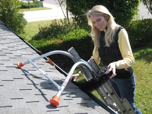 DIY Galvanized Steel Wire Cleaning Roof Leaf <strong>Gutter</strong> Guard <strong>Brush</strong> with Length Bristle - Product Image 4