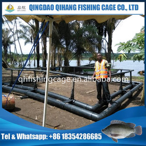 HDPE flotante perca del Nilo lago cosecha de peces jaula granja - Product Image 5