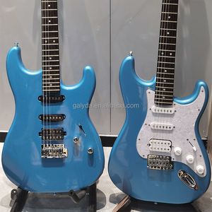 Guitarra eléctrica personalizada de fábrica GALYD con mástil de arce y cuerpo de abeto, equipada con pastillas Alnico OEM ODM - Product Image 1
