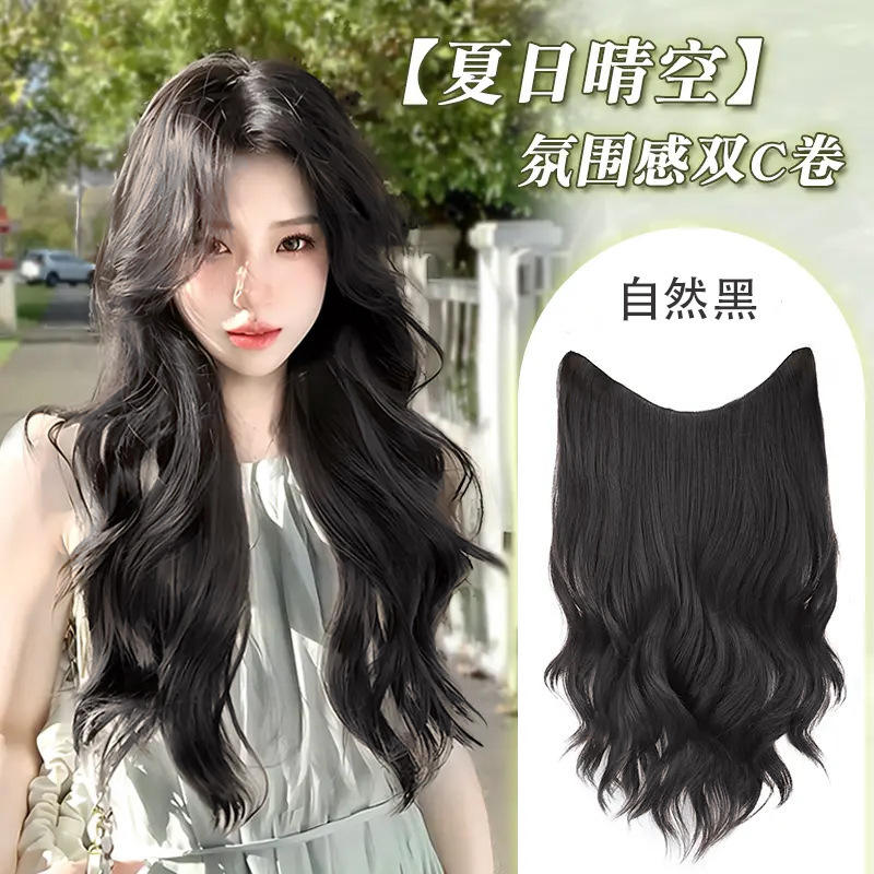 แฮร์พีชผมยาวแบบเลเยอร์ สีดำธรรมชาติ เพื่อลุคที่ดูหรูหราและมีระดับ