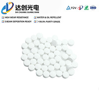 Tablettes d'oxyde d'alumine hydrophobes anti-rayures, super dures, haute pureté, imperméables pour le revêtement des lentilles de surveillance extérieure
