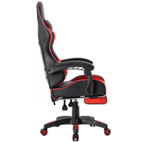 Chaise de gaming inclinable à dossier haut réglable, fauteuil de bureau économique en cuir, métal et PVC pour utilisateurs d'ordinateur, échantillon disponible