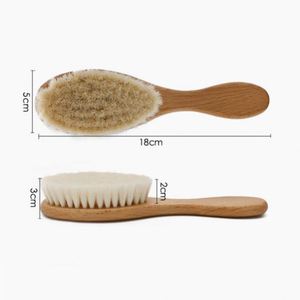 High Quality Baby Hair Cleaning Brush with Beech Wooden Handle - Product Image 2