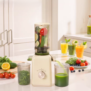 Extracteur de jus à froid pour légumes et fruits entiers, presseur lent, facile à nettoyer, machine à extraire le jus, rendement élevé en jus - Product Image 3