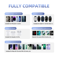 Nieuwste ontwerp Yongtu Aluminium Alloy 3-in-1 draadloze magnetische opvouwbare oplader 20W snelladen PD/QC mobiel & oordopjes