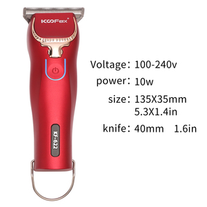 Mini Cortadora de Barba Eléctrica Roja, Tijeras de Peluquería para Estilizar el Cabello - Product Image 5