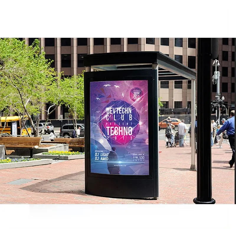55 65 75 86 98 дюймов водонепроницаемый наружный медиа Digital Signage киоск ЖК-дисплей рекламный экран для автобусной станции метро