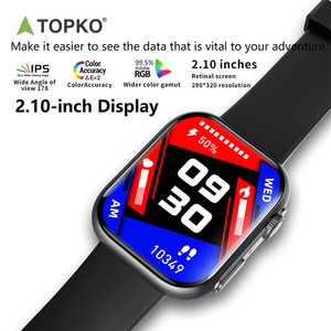 เครื่องติดตามสุขภาพ TOPKO พร้อมวัดอัตราการเต้นของหัวใจ วัดความดันโลหิต ตรวจจับการนอนหลับ นาฬิกาอัจฉริยะเพื่อสุขภาพ พร้อมเครื่องนับก้าว - Product Image 3