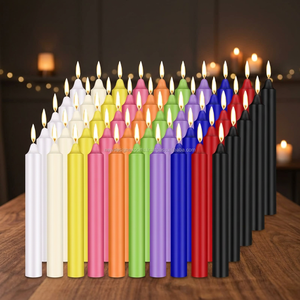 Mini bougie conique de couleurs assorties non parfumée - Product Image 4
