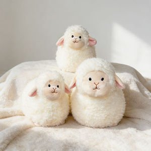 Peluche di Agnello Riccio e Paffuto, Adorabile Pecora Imbottita, <span class=keywords><strong>Regalo</strong></span> Perfetto per Bambini, Simpatico Animale di Peluche - Product Image 2