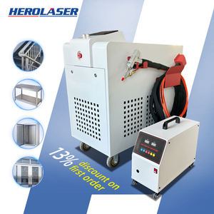 เครื่องเชื่อมเลเซอร์ไฟเบอร์แบบมือถือขนาดเล็ก 1500W ระบายความร้อนด้วยน้ำ รุ่นมาตรฐาน Herolaser สำหรับเชื่อมโลหะ ระบบอัตโนมัติ ความแม่นยำสูง - Product Image 1