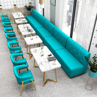 Ensembles de mobilier de restaurant : tables et chaises pour café, bar à restauration rapide, cantine, banquette et panneau de séparation