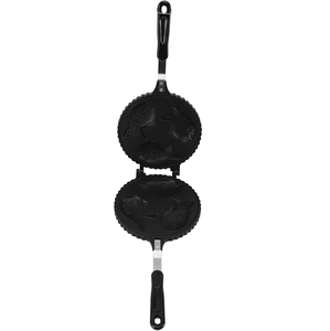 Popular Portable Sandwich Cake Mold Aluminium Roasting <b>Pan</b> Outdoor Use Two Side Breakfast Waffle Grill <b>Pan</b> - Product Image 1