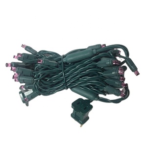 25ft 50 Đèn LED hình nón góc rộng mini ánh sáng dây ngoài trời LED Train chuỗi chuỗi giáng sinh Đảng kỳ nghỉ ánh sáng - Product Image 1