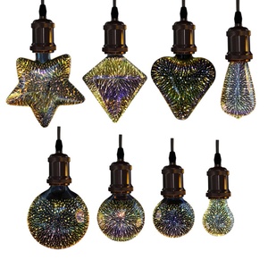 หลอดไฟ LED 3 มิติ รูปดอกไม้ไฟ ขั้ว E27 สไตล์วินเทจ แสงวอร์มไวท์ ยอดนิยม - Product Image 3