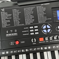 USB MP3 Player Control 61-Key Digital Electronic Organ Piano Keyboard Durable Plastic Electric Organ