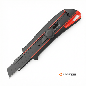 LANDING 521016 Heavy Duty 18mm SK2 Blade Snap off <b>Knife</b> with Durable ABS Handle for <b>Box</b> Cutting and DIY Crafting - Product Image 2