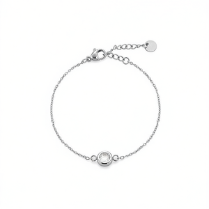 Amy Amy Fashion <b>Bracelet</b> P2078 Silver Plated Chain With Zircon <b>Stone</b> Classic Women's Jewelry Gift - Product Image 4