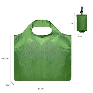 Bolsa de Compras Plegable Personalizada Ecológica de Poliéster 190T con Asa de Cinta y Cuerda, Venta al por Mayor en Inventario - Product Image 2