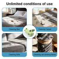 Rouleau en plastique économique pour enlever les poils d'animaux, brosse double face efficace pour le nettoyage et le toilettage des animaux