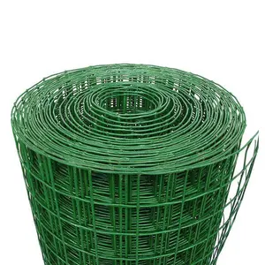 PVC-beschichtetes/verzinktes grünes Draht geflecht/1/2 "Loch geschweißtes Netz mit PVC-Beschichtung