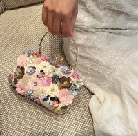 Sacs à main en polyester durables et populaires, de luxe, à poignée unique, avec motif de chaîne florale, pour jeunes femmes