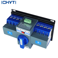 Commutateur de transfert automatique triphasé AC DC ATS pour un fonctionnement automatique et manuel 63a