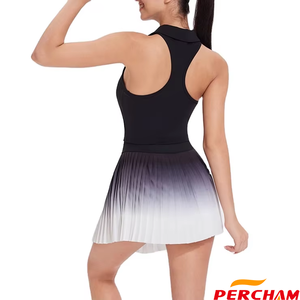 OEM Jupe de tennis pour femme Jupe plissée légère, respirante, de sport, de fitness avec short Jupe de pickleball pour femme - Product Image 4