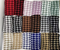 Bandana de sport confortable en coton multicolore pied-de-poule, légère, réutilisable, à bord large, utilisable comme foulard ou accessoire pour cheveux
