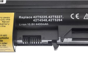 Batterie d'ordinateur portable 42T5225 42T5227, 6 cellules, 10,8 V, 4400 mAh, batterie de remplacement pour <span class=keywords><strong>Lenovo</strong></span> <span class=keywords><strong>ThinkPad</strong></span> T61 Series R61 <span class=keywords><strong>T400</strong></span> R400 T500 - Product Image 5
