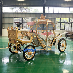 Calèche Citrouille Rétro Européenne Idéale pour Mariages, Fêtes, Visites de Parcs – Prise en Charge de la Personnalisation par l'Usine - Product Image 5