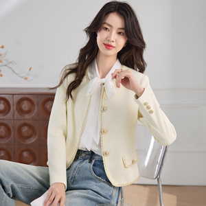 Abrigo de Mujer Xiaoxiangfeng, Nuevo Estilo Elegante para Primavera 2026, Diseño Único y Hermoso, Ideal para el Trabajo - Product Image 4