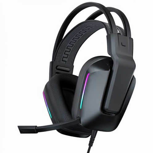 OMIRE Ear Gaming Headset Headband Microphone 3.5mm Audio Jack Wired Active Noise Cancellation (ANC) Nintendo Switch Xbox Series