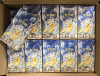 Boîte cadeau en papier cristal étoilé CSV9C, version chinoise originale de Pokémon, collection de cartes TCG, jouet pour les 13 ans et plus