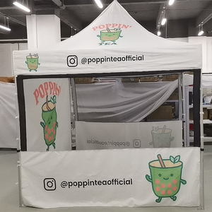 เต็นท์ขนาด 10x10 ฟุต สำหรับงานหนัก ใช้งานกลางแจ้ง หลังคาคลุมแบบกำหนดเอง สำหรับงานแสดงสินค้า แบรนด์ดัง สำหรับกิจกรรมโฆษณาธุรกิจ - Product Image 4