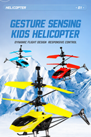 Hélicoptère RC à capteur de mouvement, jouet volant télécommandé pour enfants