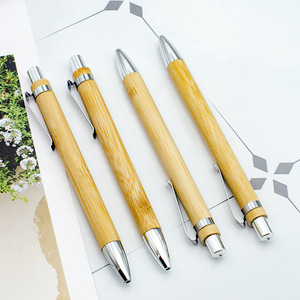 Tái Chế Bấm Với Sinh Thái Thân Thiện Với Tre Bút Với Chất Lượng Cao Cá Nhân Gỗ Biểu Tượng Tùy Chỉnh Khách Sạn Tiện Nghi Bóng Điểm Bi - Product Image 5