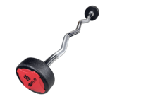Barre EZ Courbée Réglable BLD avec Poignée Courbée 10kg pour Entraînement de Force des Biceps en Salle de Sport Commerciale