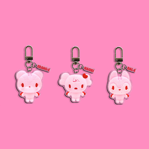 Venta al por mayor de accesorios de moda: Llavero colgante de acrílico con imagen de dibujos animados UV PVC versión Q para álbum, mochila escolar y otros usos. - Product Image 3