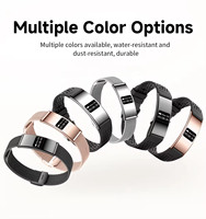 Pulsera Inteligente Ultrafina de Metal, Monitor de Salud, Frecuencia Cardíaca, Monitor de Sueño, Reloj Inteligente Deportivo a Prueba de Agua con Pantalla Táctil