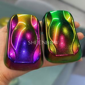 ผงสีคาเมเลี่ยนเปลี่ยนสีโครเมียมสุดมหัศจรรย์สำหรับทำสีรถยนต์ทำจากหนังและเคลือบสี - Product Image 1