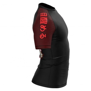 Camiseta de Compresión con Diseño de Ilustrador Japonés, Patrón Prajna, Elástica en 4 Direcciones, Costuras Reforzadas, Absorbe el Sudor, para BJJ - Product Image 5