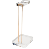 Support pour casque en acrylique transparent, support de présentation de casque pour bureau et salle de jeux, personnalisation acceptable