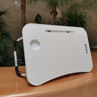 Table pliante compacte et économique pour dortoir étudiant, avec fente pour ordinateur portable, à utiliser au lit