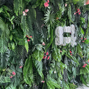 SPR demoiselles d'honneur bouquet vert feuille artificielle herbe pour <span class=keywords><strong>mur</strong></span> artificiel buis haie tapis rouleau pour jardin extérieur décoration - Product Image 2