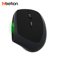 MeeTion R390 זול אמזון נוחות ידיים גדולות סוללה נטענת בשתי ידות Led משחקי אנכי ארגונומי אלחוטי עכבר