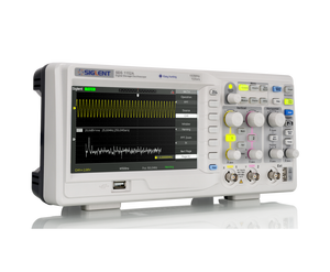 ออสซิลโลสโคป SIGLENT 2CH แบนด์วิดท์ 100M หน่วยความจำ 2 Mpts 32 การวัดอัตโนมัติ สัญญาณเชิงซ้อน รองรับหลายภาษา OEM หน้าจอ 7 นิ้ว - Product Image 1